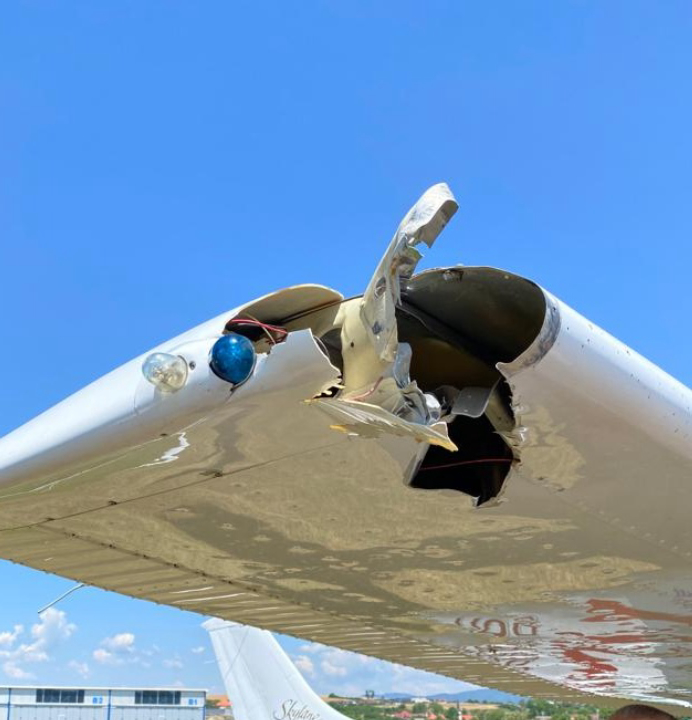 Ilustrace 4 z 10 ze zprávy LNVÚ SKS2022002: Událost lietadlá OM-S002/OM-KGB na RNIK (ví AutoGyro Calidus/CESSNA 182)