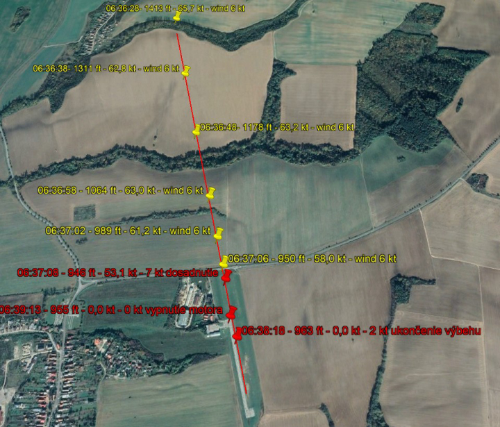 Illustration 5 of 12 from LNVÚ report SKA2020002: Event aircraft (OM-VIP)