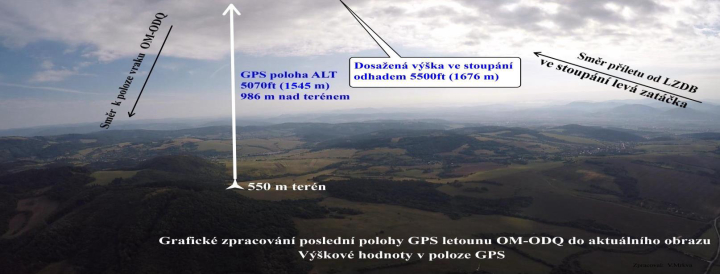 Illustration 1 of 3 from LNVÚ report SKA2015005: Event aircraft OM-ODQ / OM-SAB