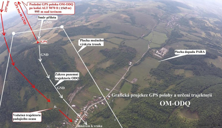 Illustration 2 of 3 from LNVÚ report SKA2015005: Event aircraft OM-ODQ / OM-SAB
