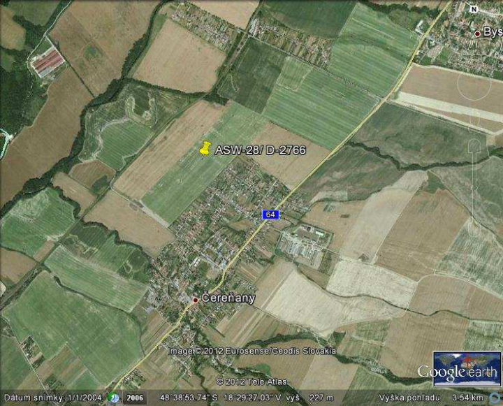 Illustration 1 of 1 from LNVÚ report SKA2012004: Event aircraft (D-2766)